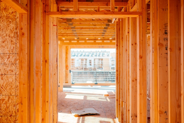 Man and Woman Construction Workers Overseeing Job Site